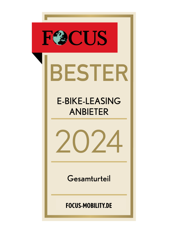 Focus Bester E-bike leasing Anbieter 2024 Gesamturteil Poster
